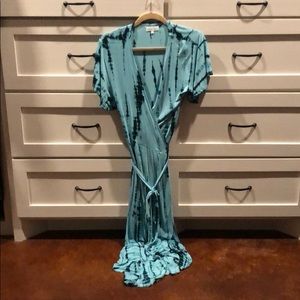 Grace & Lace Toe Dye Wrap Maci Dress